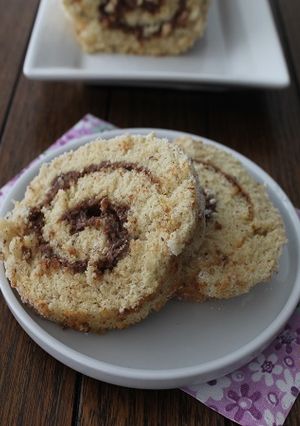 Une photo de Gâteau roulé choco-praliné