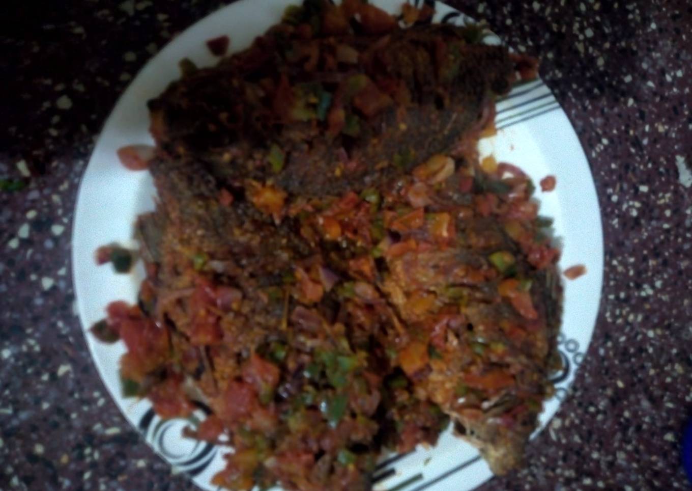 Shallow fried fish