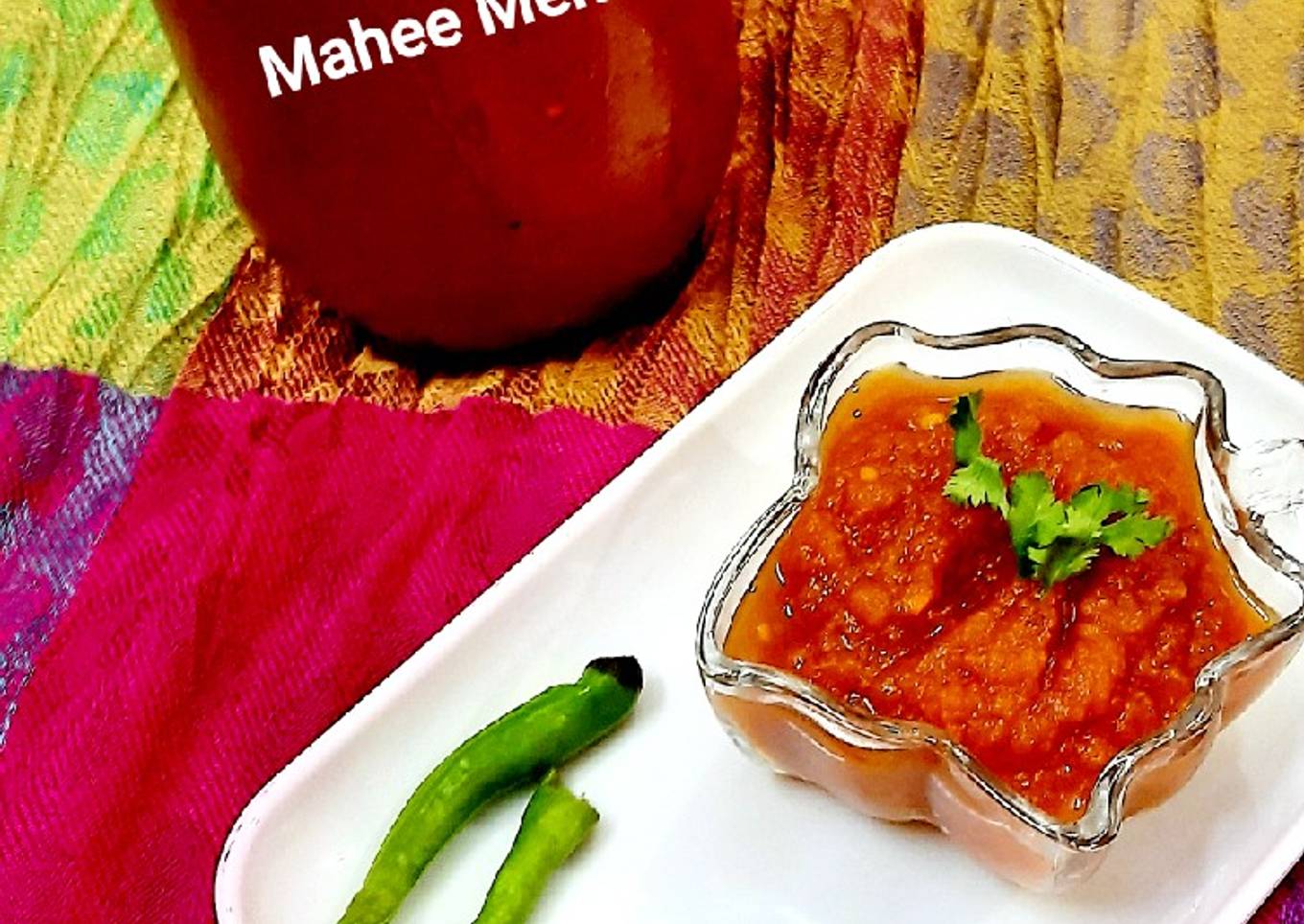 Tomato sauce with chili