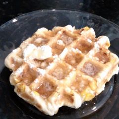 A picture of Corn Fritter Waffles.