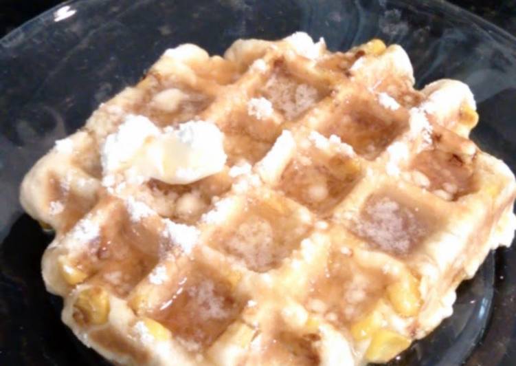 Steps to Make Homemade Corn Fritter Waffles