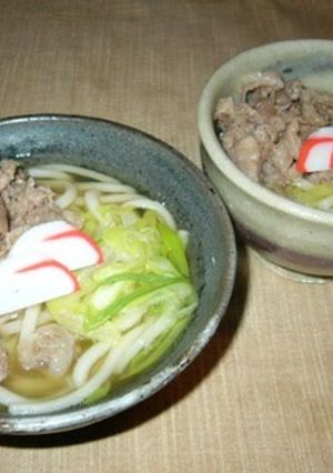 A picture of Pork Udon Noodles.