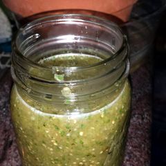 A picture of Tomatillo Salsa Verde.