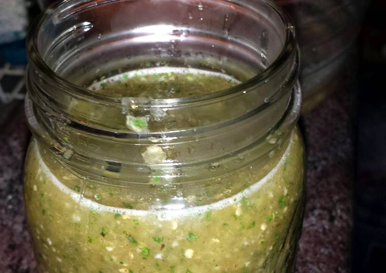 Steps to Prepare Any-night-of-the-week Tomatillo Salsa Verde