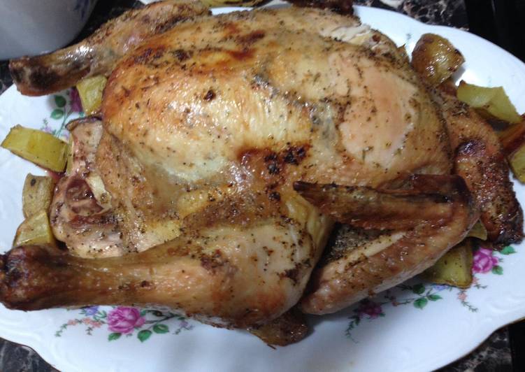 Easiest Way to Prepare Homemade Baked Chicken-Rotisserie Style