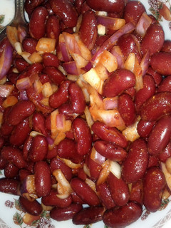 A picture of My bean salad.