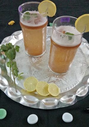 A picture of Egyptian lemonadeLovely version of lemonade made in Egypt.