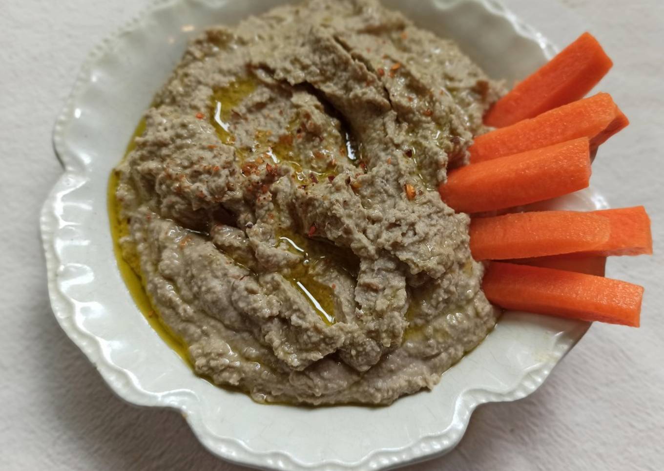Hummus o dip de lentejas