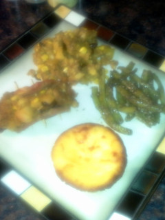 A picture of Apple & Raisin Sweet/Spicy Stuff Pork Chops.