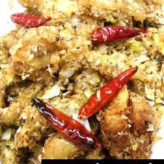 A picture of Hong Kong Spicy Chicken and Burdock Root Stir-Fry.