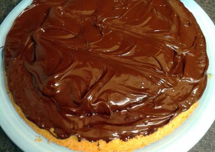 Easiest Way to Make Quick Giant Jaffa Cake!! :D