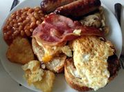 A picture of english breakfast