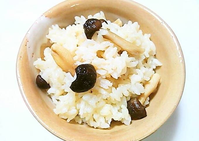 Recipe of Eric Ripert Rice Cooked with Dried Shimeji Mushrooms
