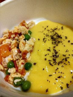 Foto resep Day. 107 Bubur Jagung dan Tumis Telor (9 month+)