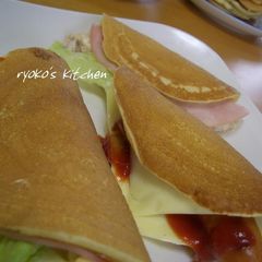 A picture of Packed With Your Favorites Pancake Sandwiches.