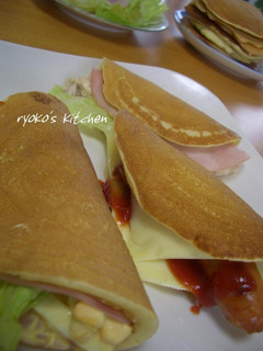 A picture of Packed With Your Favorites Pancake Sandwiches.