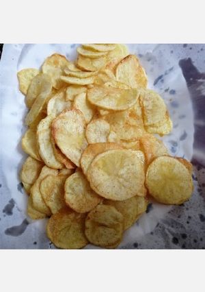 عکسی از دستور چیپس سیب زمینی خونگی