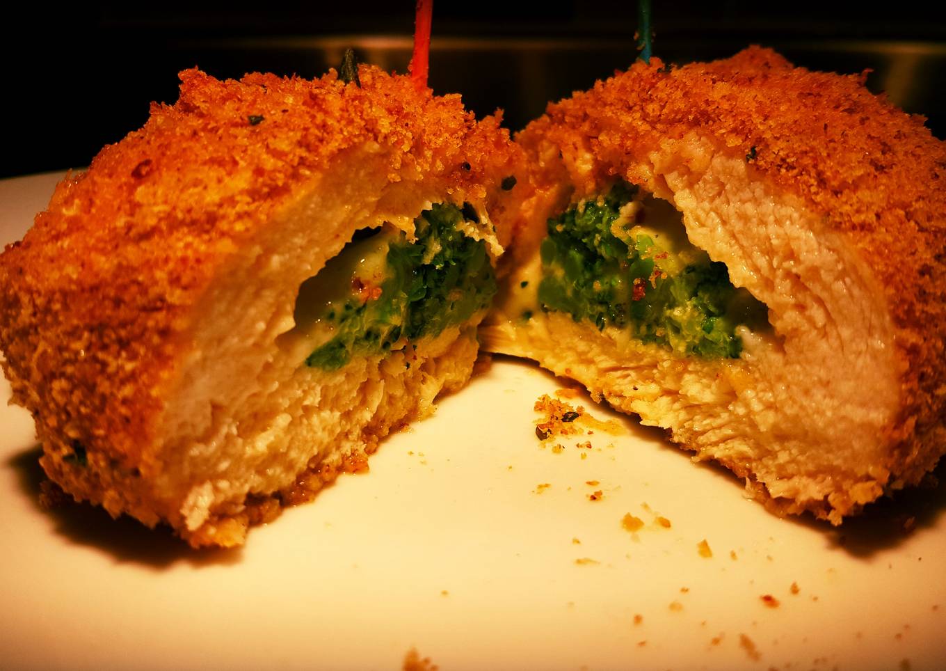 Broccoli stuffed chicken