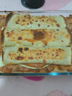 Foto de Crepes com carne picada