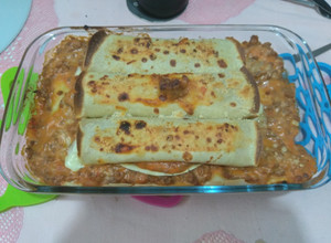 Foto de Crepes com carne picada