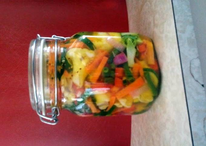 Steps to Make Homemade Cauliflower pickle salad (Snow Wells)