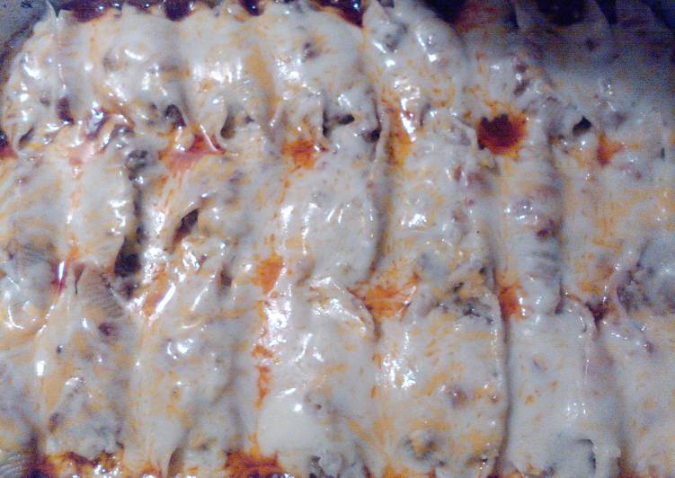 Recipe of Super Quick Homemade TRISH TEX MEX STUFFED SHELLS!