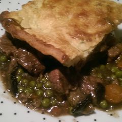 Mandys steak and mushroom pie A picture of Mandys steak and mushroom pie.