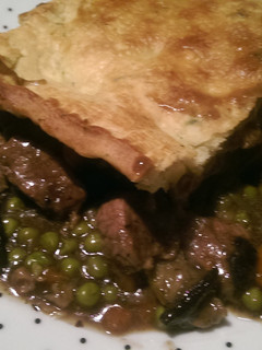 A picture of Mandys steak and mushroom pie.