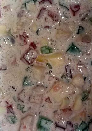 A picture of Cream Jello.