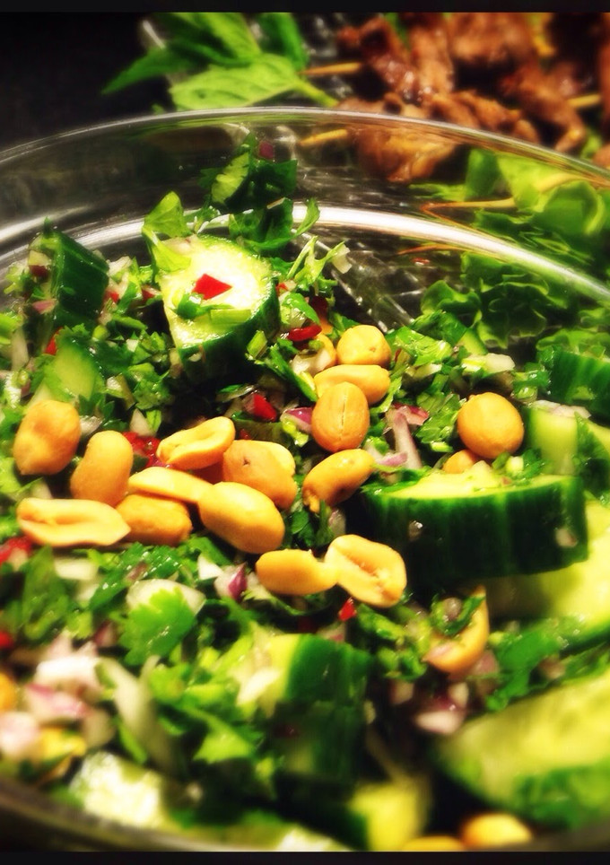 A picture of Thai Cucumber Salad with Peanuts.