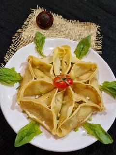 عکسی از دستور کرپ مرغ و پنیر(چالش کرپ)