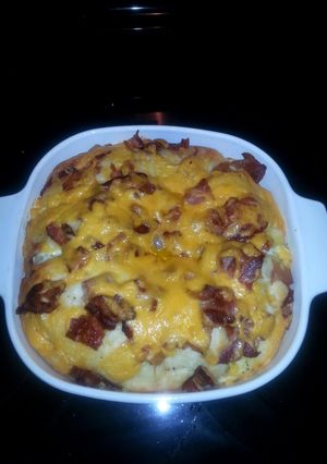 A picture of Breakfast Biscuit Casserole.