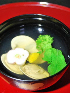A picture of Clear Clam Soup for Doll's Festival or Okuizome (Symbolic First Meal Ritual).