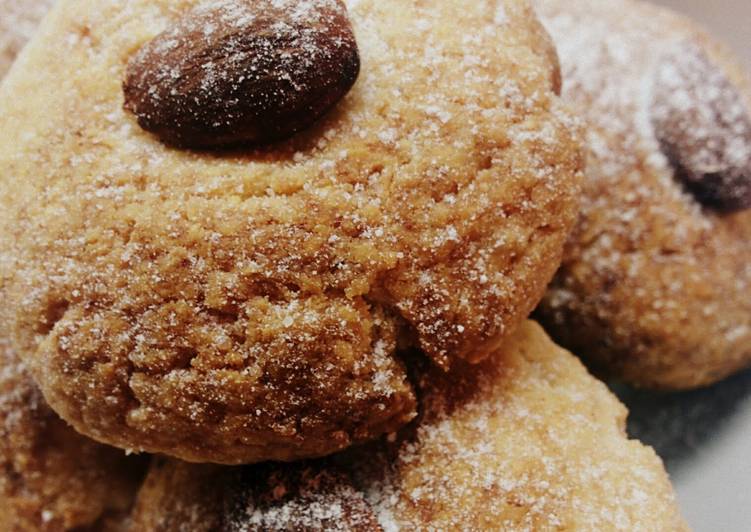 Simple Way to Prepare Quick Biscuits with tahini and almond