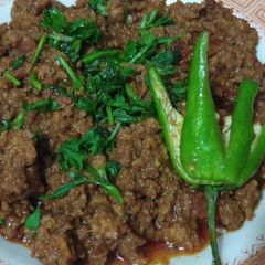 A picture of Simple qeema.