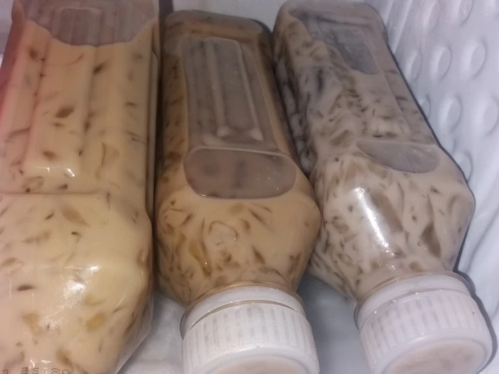 Cara Gampang Membuat Resep Es cincau cappuccino yang Uenak Anti Ribet, Lezat