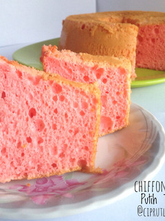 Foto resep Strawberry Chiffon Cake Putih Telur