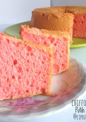 Foto resep Strawberry Chiffon Cake Putih Telur