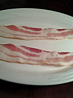 A picture of Bacon, Individually Freezing Slices.