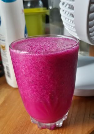 Foto resep Jus Buah Naga Susu kambing