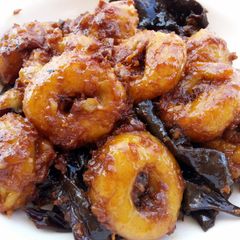 A picture of Yam Abacus Dumpling Hakka Traditional Snack.