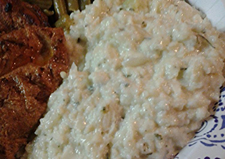 Step-by-Step Guide to Make Yummy Mashed cauliflower parmesan