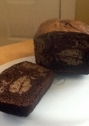 A picture of Chocolate Marble Banana Bread.