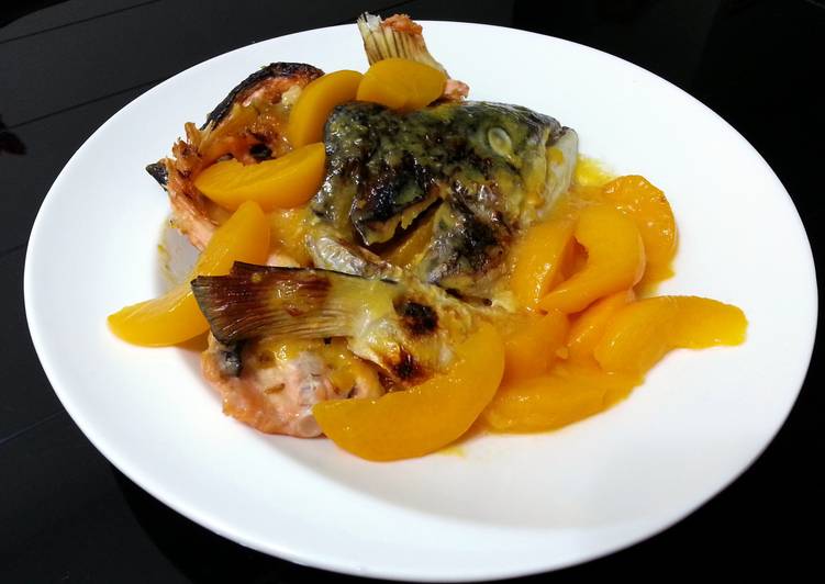 Simple Way to Make Perfect Salmon In Honey Peach Sauce