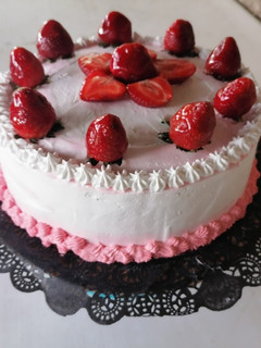 A picture of Strawberry Tres Leches Cake 🍓..!.