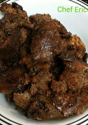 A picture of Chocolate bread pudding.