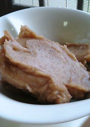 A picture of Chestnut Paste (Made with Chestnuts Simmered in Their Inner Skins).