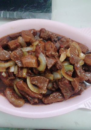 Foto resep sapi cah bombay