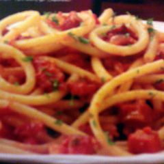 A picture of Bailie's Bucatini All'Amatriciana.
