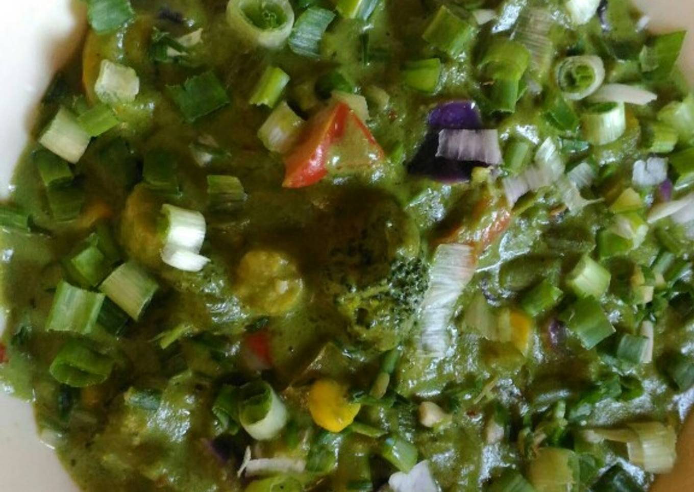 Mix Vegetables in Green Sauce